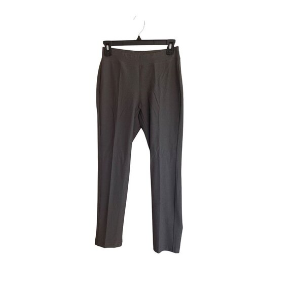 Eileen Fisher Womens Pants Size Small Gray Stretch Crepe Elastic Waist Knit - Picture 6 of 6